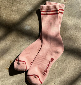 le bon shoppe Le Bon Shoppe - Boyfriend Socks - Vintage Pink - Socks Womens