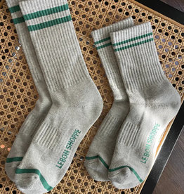 Le Bon Shoppe - Extended Boyfriend Socks - Grey Socks - Unisex