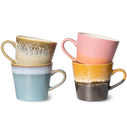 HK Living HK Living - 70s ceramics - cappuccino mug orange meteor