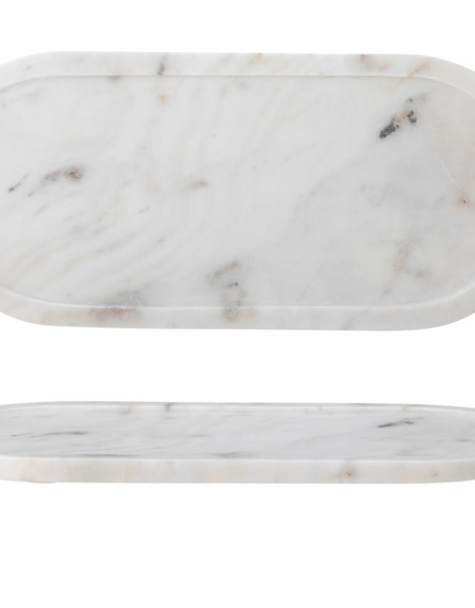 Bloomingville Emmaluna Tray - White - Marble