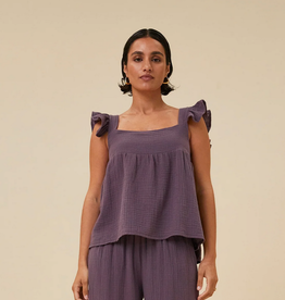 By-bar Pippa Doppia Top - Dark lavender - M