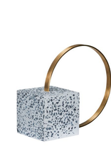 Boekenhouder - Terrazzo/Brass