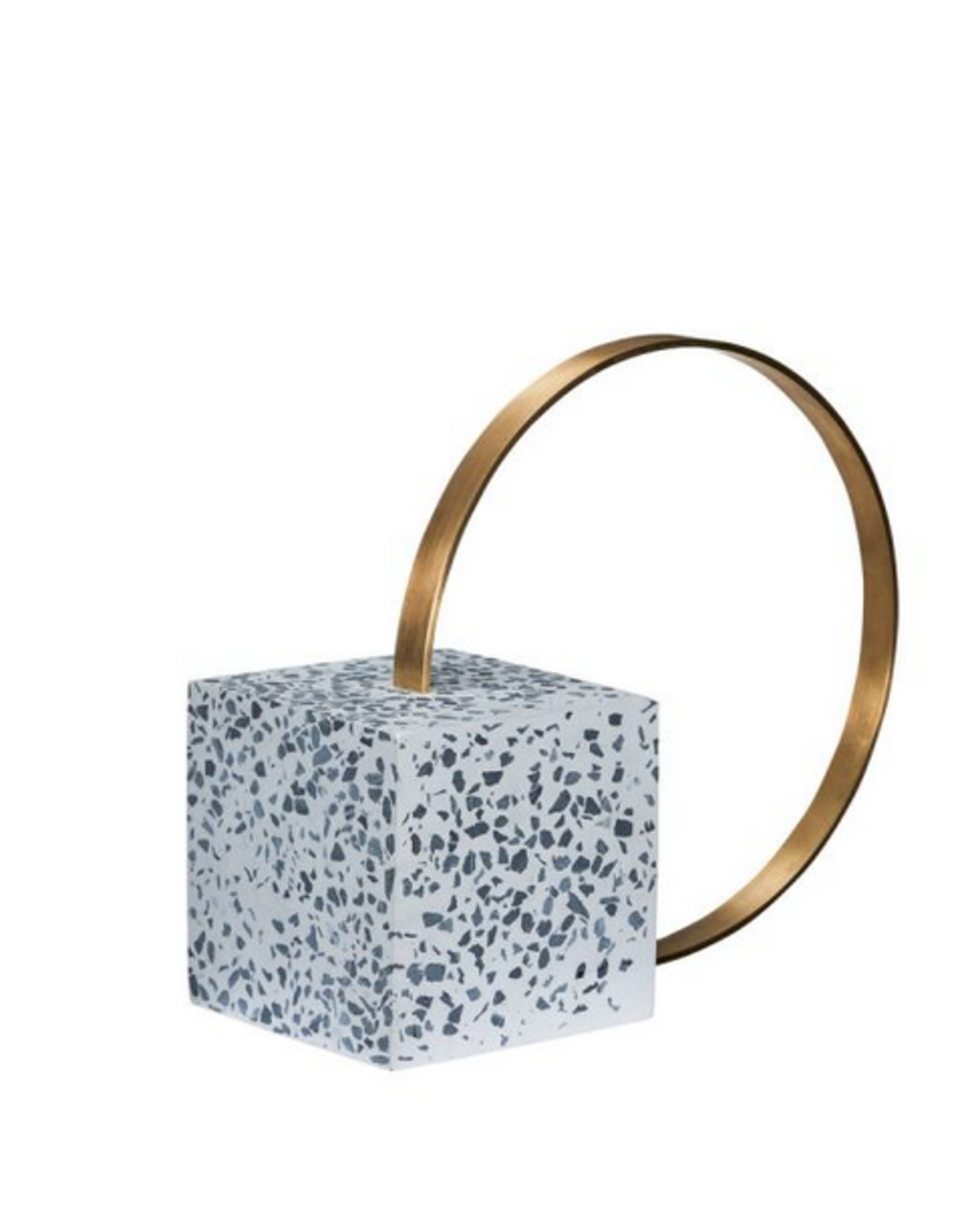 Boekenhouder - Terrazzo/Brass