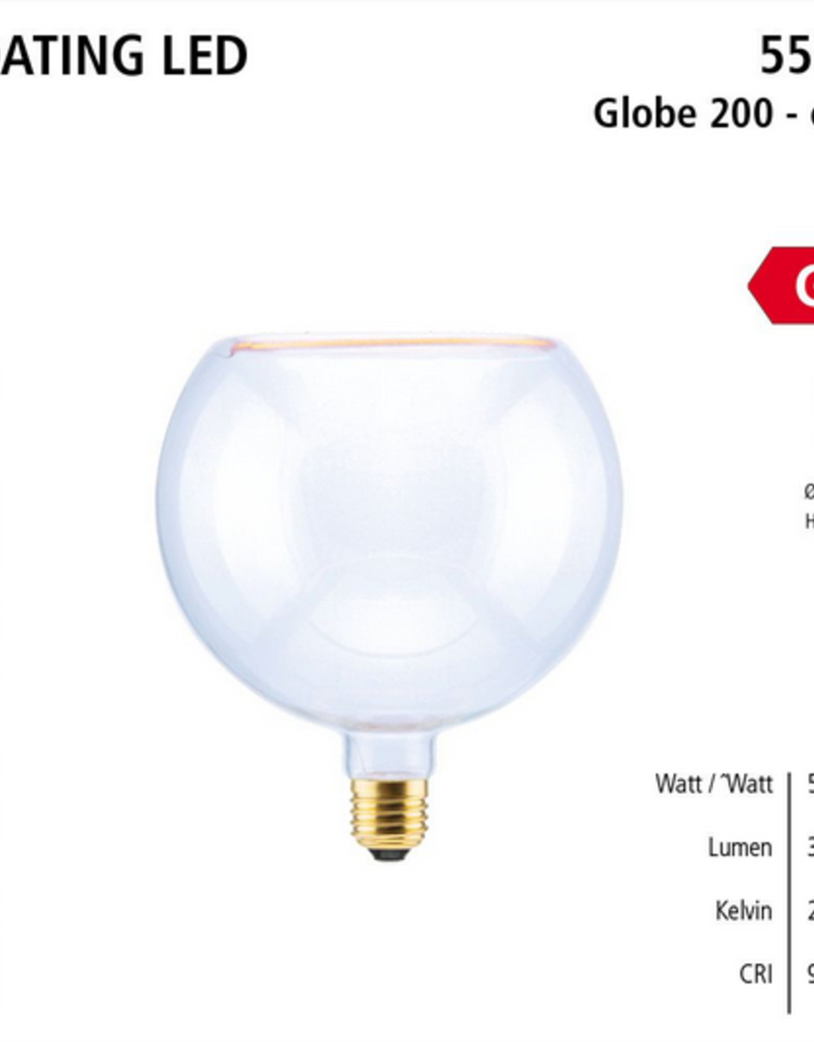 Segula LED floating - Globe 200 - Clear