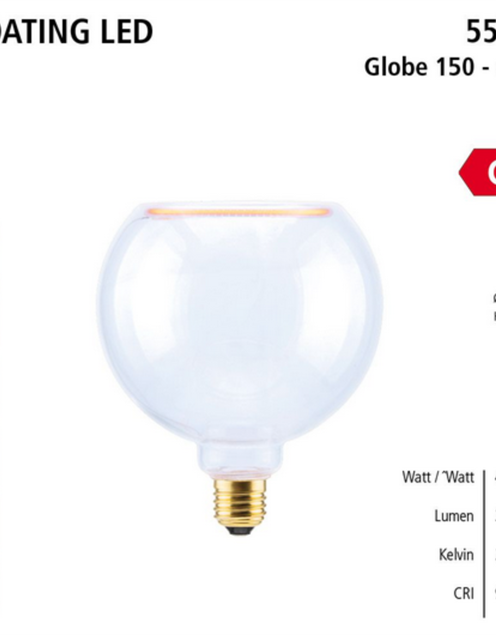 Segula LED floating - Globe 150  - Clear