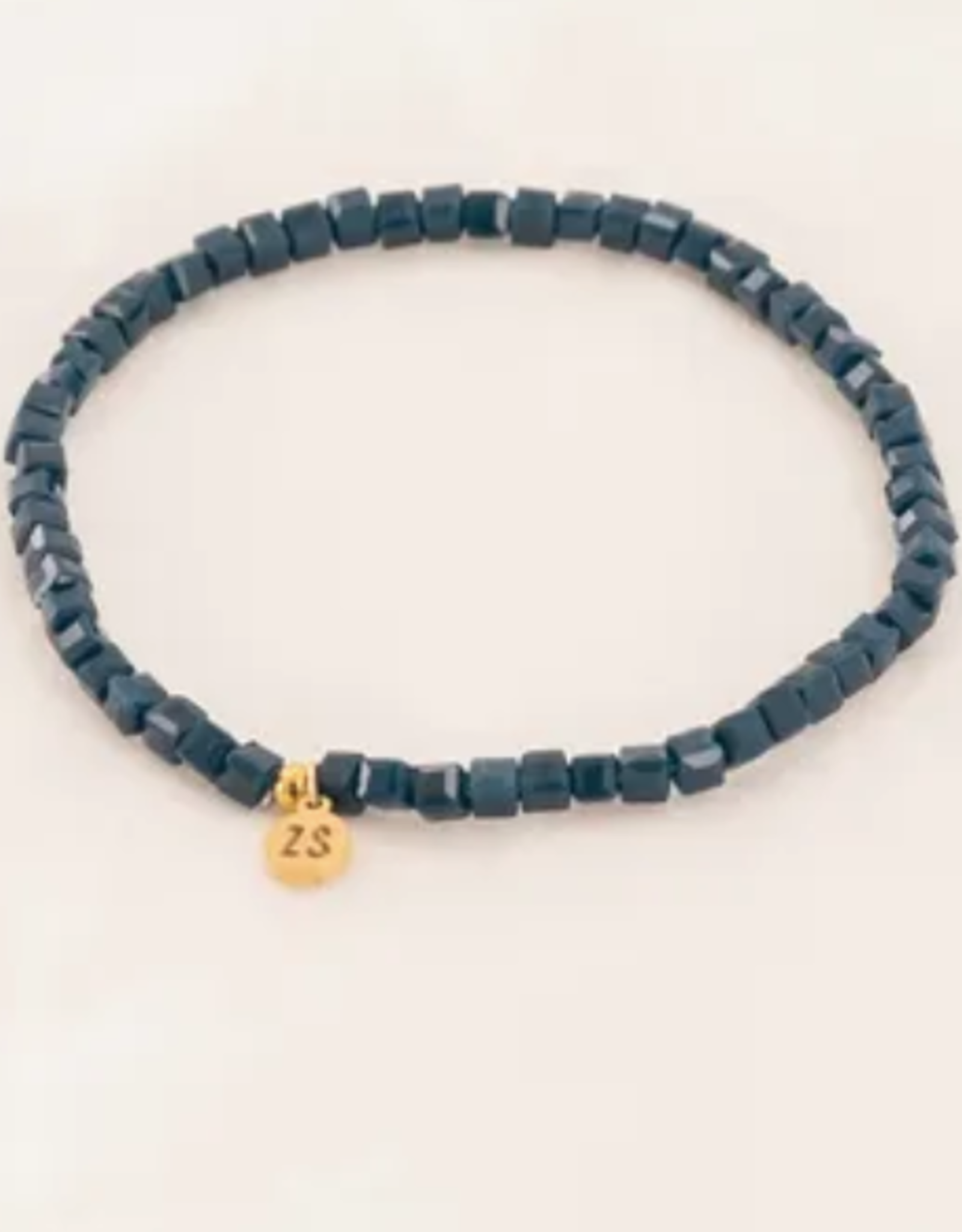 Zusss Armband - Kralen - Donkerblauw