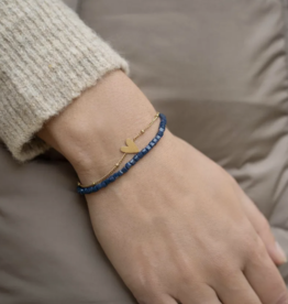 Zusss Armband - Kralen - Donkerblauw