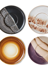 HKliving 70's ceramics - saucers big sur (set of 4)