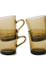 HKliving 70's glassware - coffee cup amber