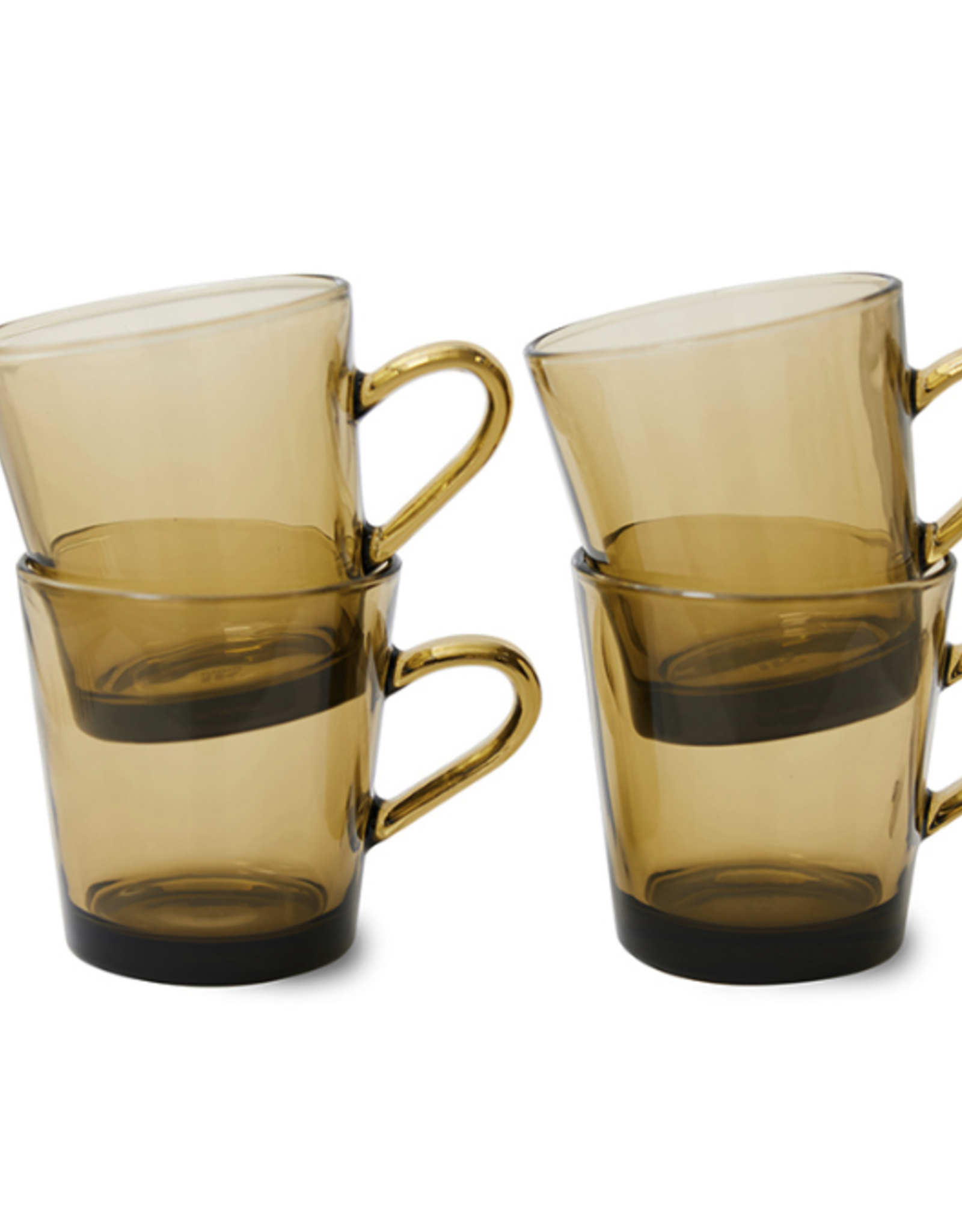 HKliving 70's glassware - coffee cup amber