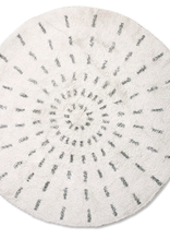 HKliving Round bath mat swirl - 120cm