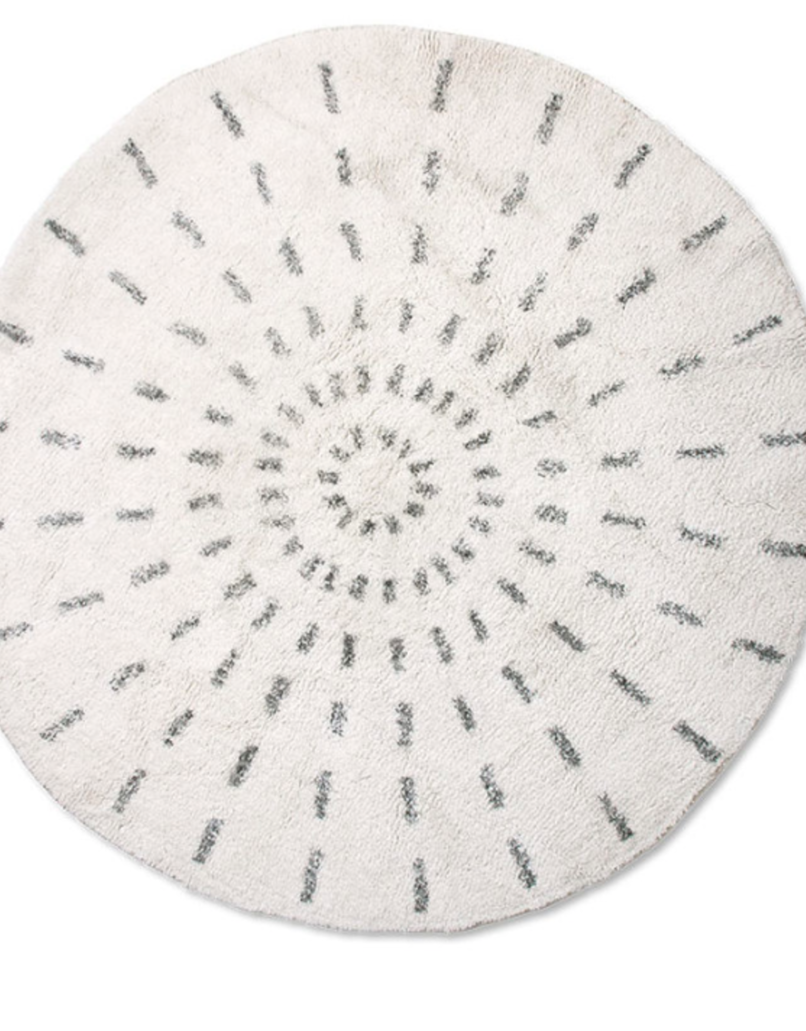 HKliving Round bath mat swirl - 120cm