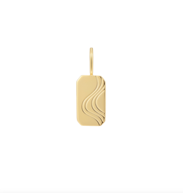 Ania Haie Charm - Ketting - Wave tag - gold