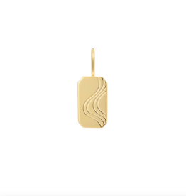 Ania Haie Charm - Ketting - Wave tag - goud