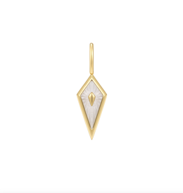 Ania Haie Charm - Ketting - Mother of pearl kite - goud