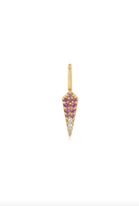 Ania Haie Charm - Oorbellen - Ombre pink - goud