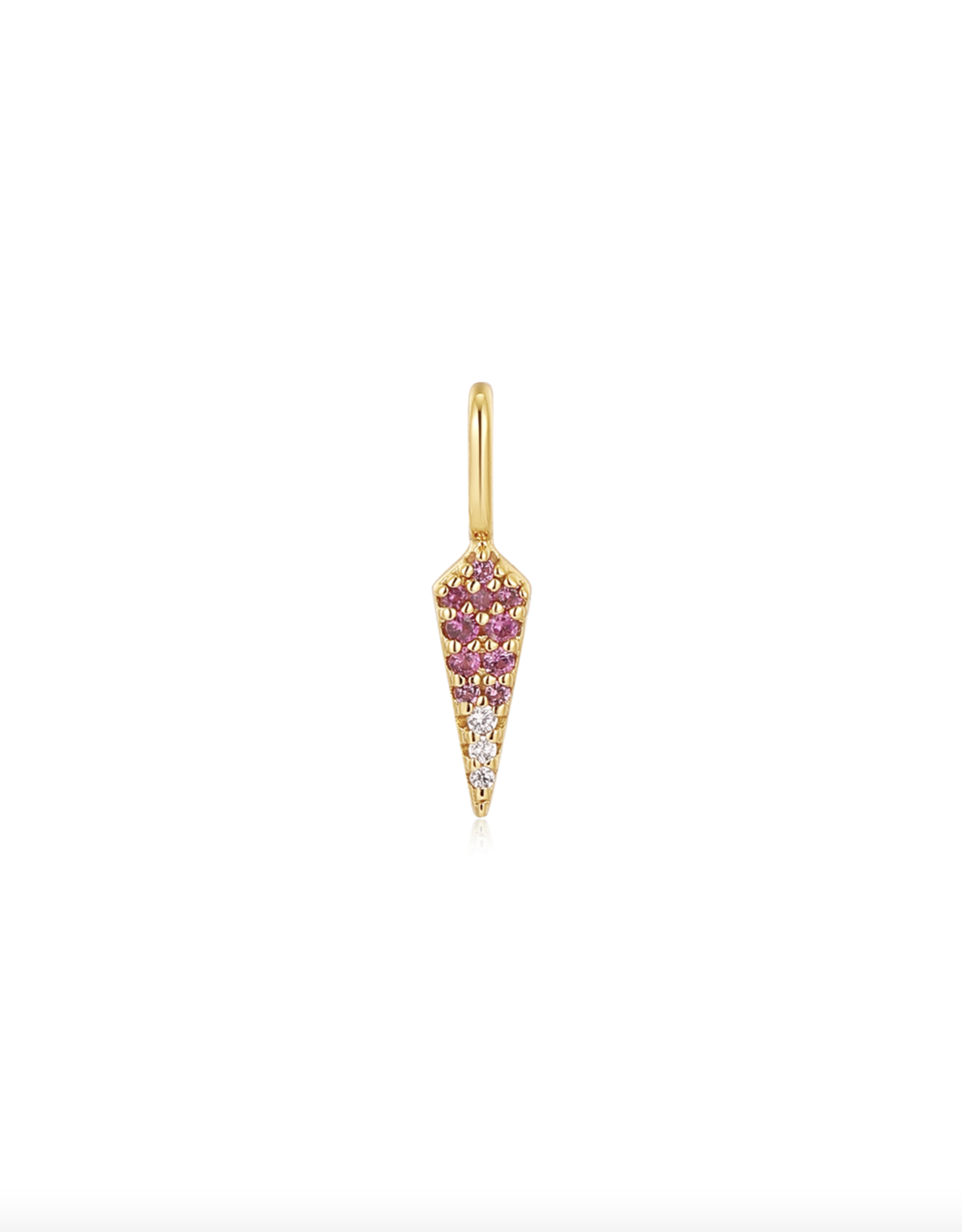 Ania Haie Charm - Oorbellen - Ombre pink - goud