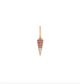Ania Haie Charm - Oorbellen - Ombre pink - goud