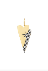 Ania Haie Charm - Ketting - Double heart - goud
