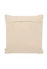 Zusss Grof geweven kussen 60 x 60 cm antracietgrijs off white