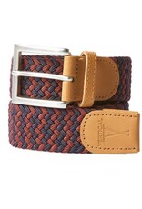 Vertical l'accessoires Riem gevlochten elastisch - burgundy-navy