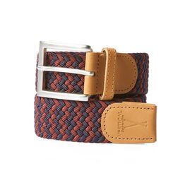 Vertical Riem gevlochten elastisch - Burgundy-Navy