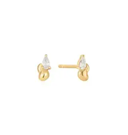 Ania Haie Gold Twisted Wave Stud Earring