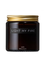 Wellmark Wellmark - Mini geurkaars amber -  Light my fire