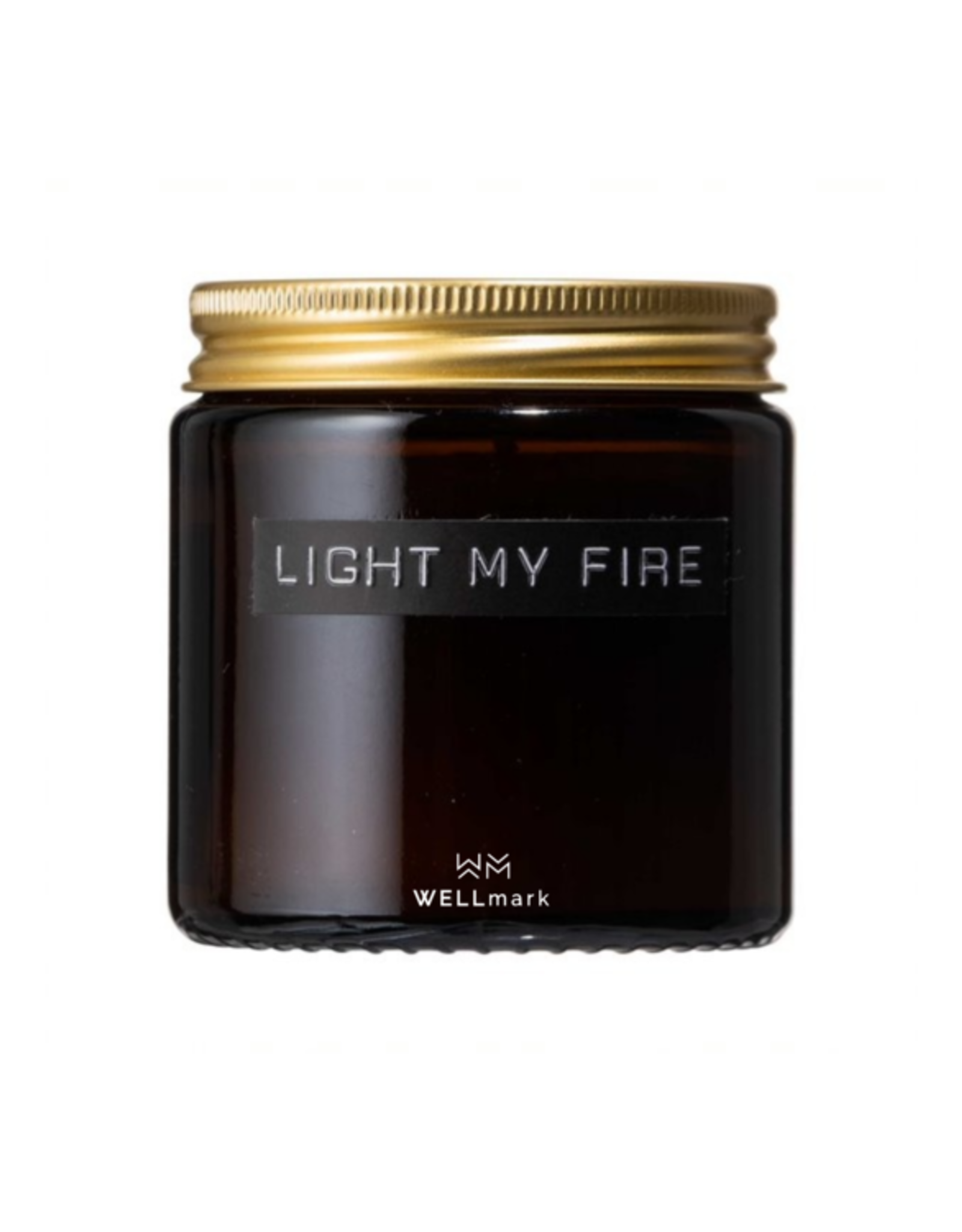 Wellmark Wellmark - Mini geurkaars amber -  Light my fire