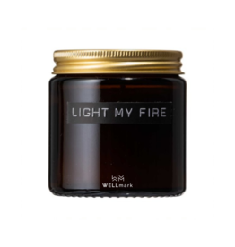 Wellmark Mini geurkaars amber -  Light my fire