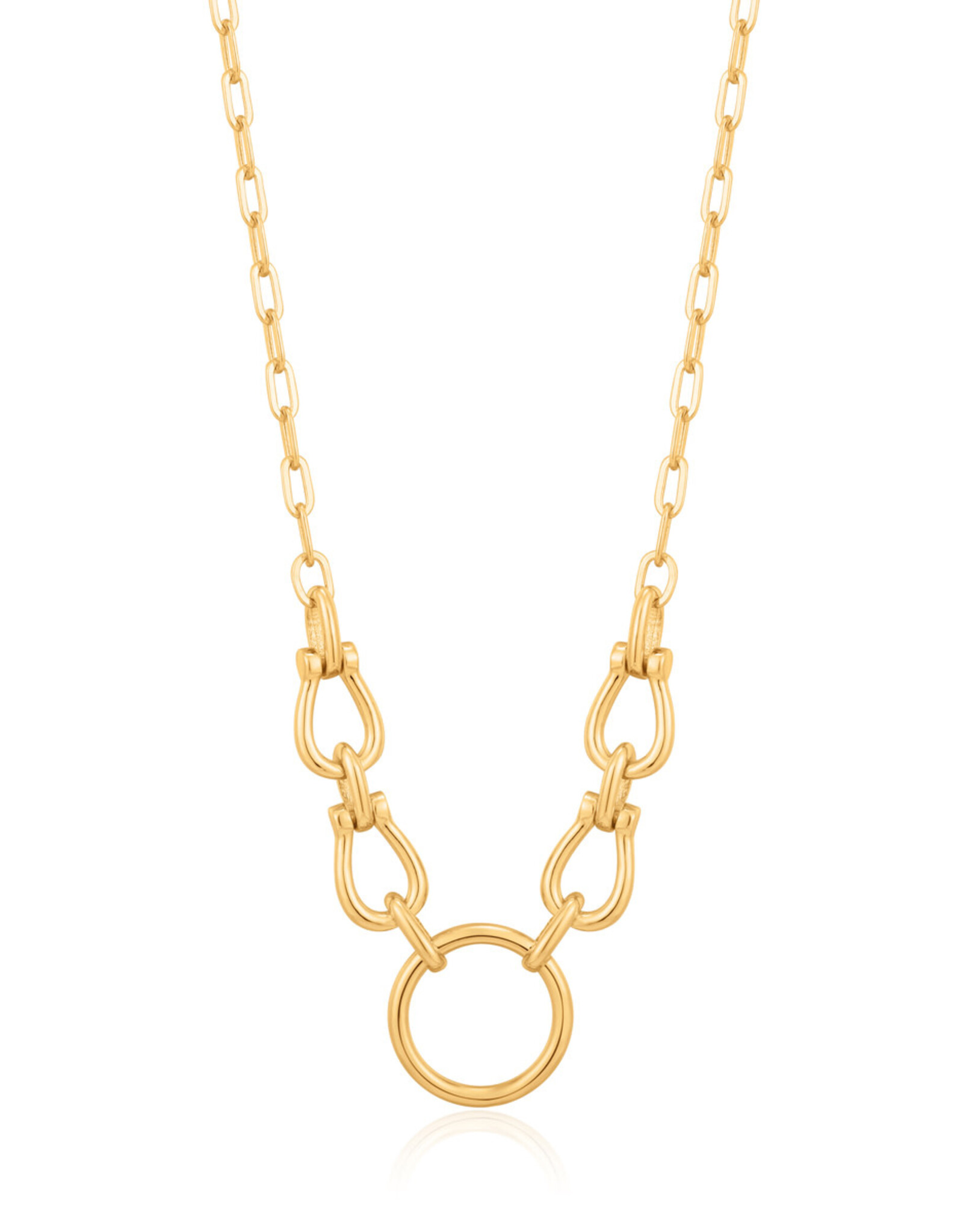 Ania Haie Ketting - Chain Reaction Horseshoe - goud