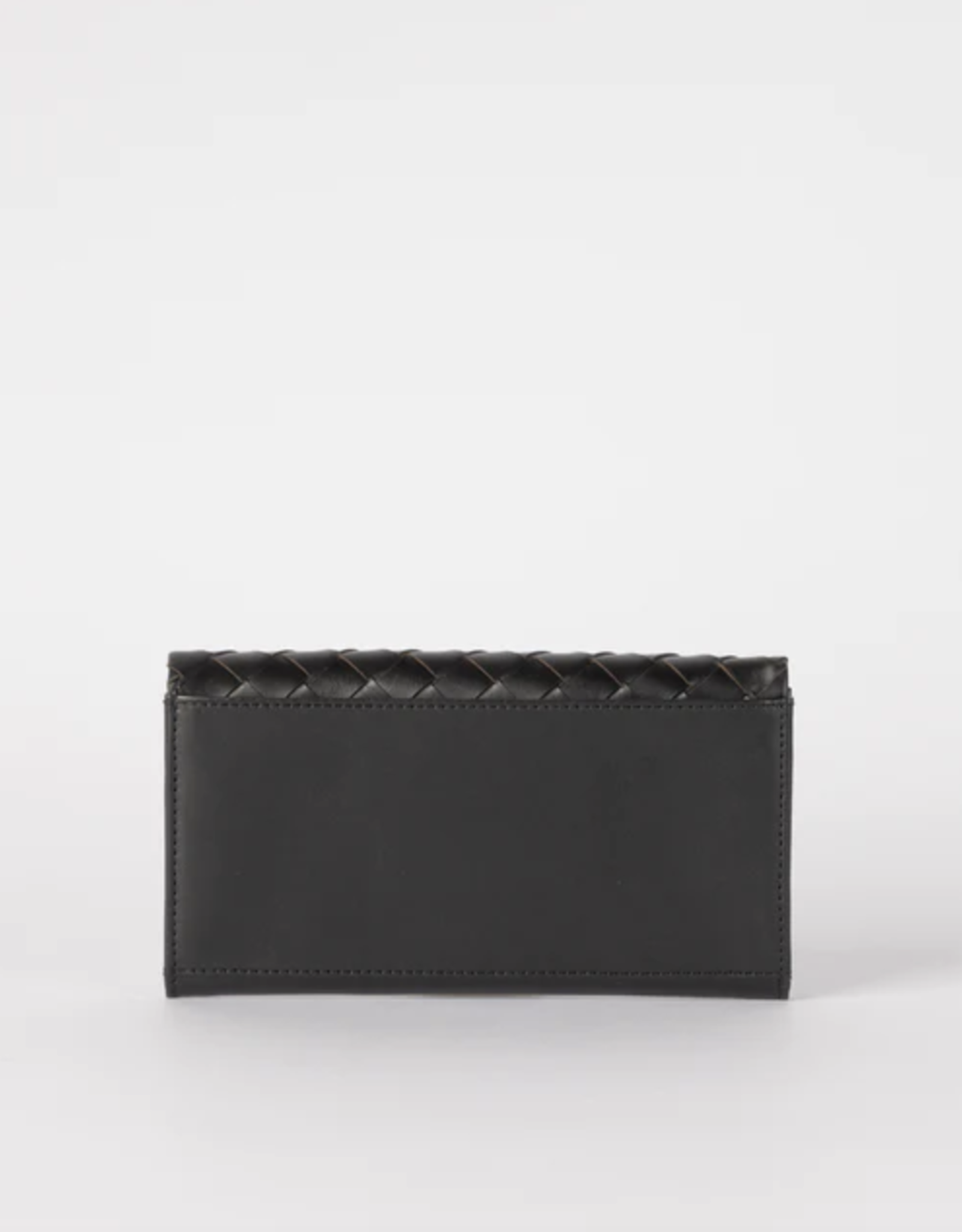 O My Bag Pau's pouch - black woven classic leather