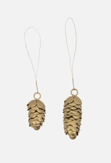 House Doctor Ornament - Cone gold