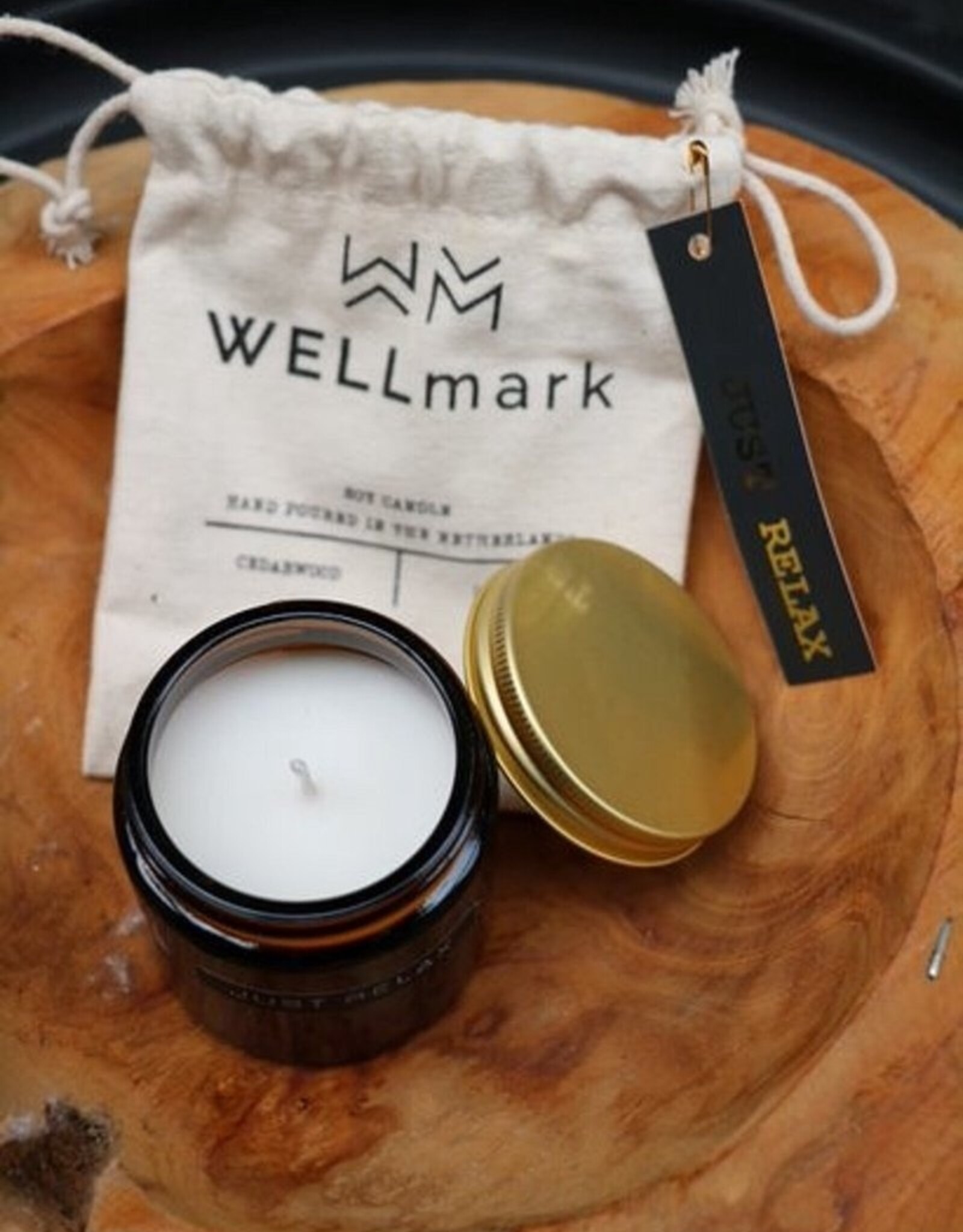 Wellmark Wellmark - Mini geurkaars amber - Let's get cozy