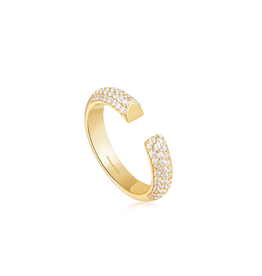 Ania Haie Ring - Pave adjustable - gold