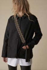 Ila noir rivet dore GSM ketting