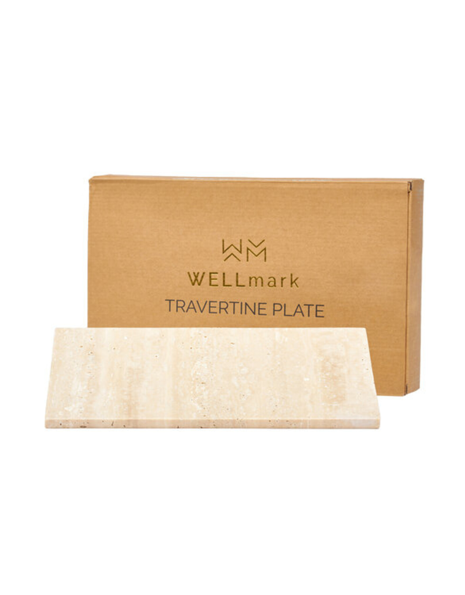 Wellmark Schaal - Travertine rechthoek