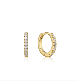 Ania Haie Oorbellen - Sparkle mini huggie hoops