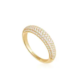 Ania Haie Ring - Pave dome - Gold M58