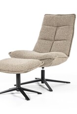 Lounge stoel - Marcy met voetbank
