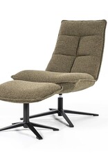 Lounge stoel - Marcy met voetbank