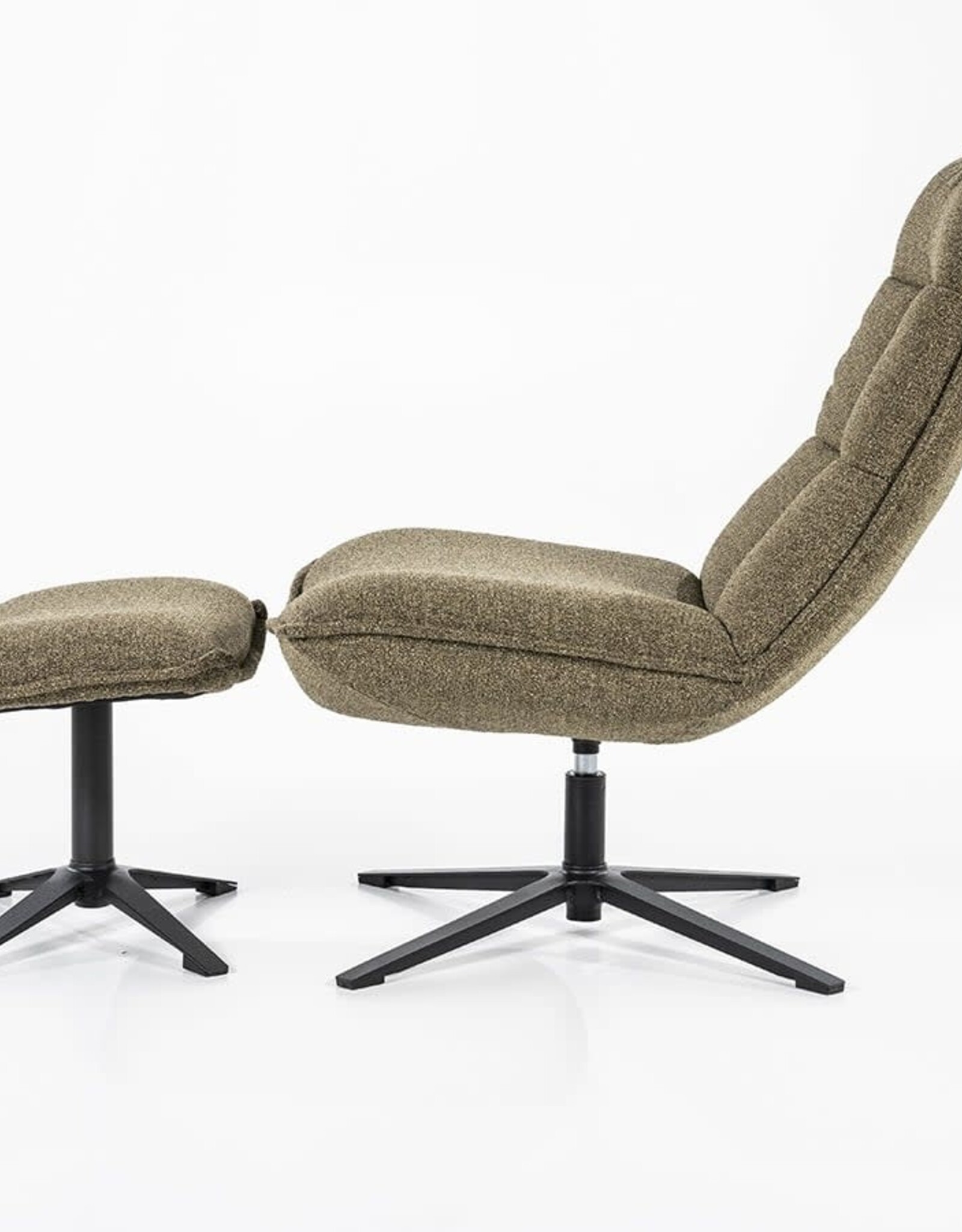 Lounge stoel - Marcy met voetbank