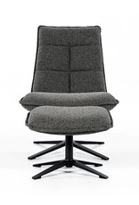 Lounge stoel - Marcy met voetbank