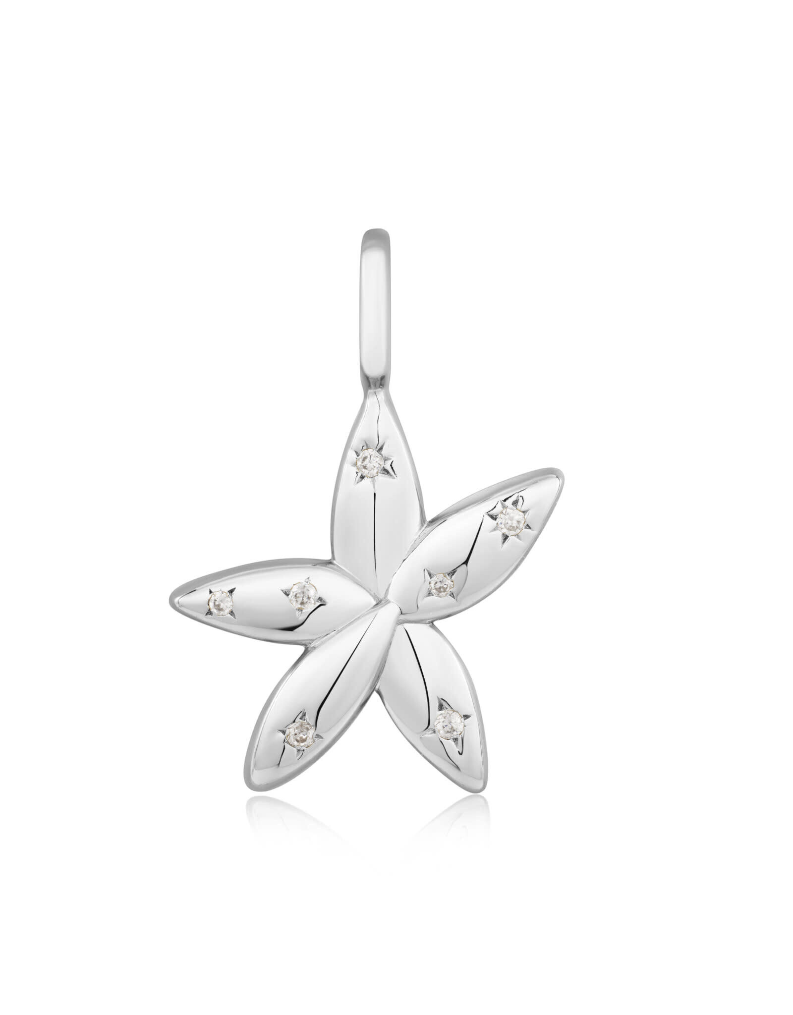 Ania Haie Ania Haie - Silver sparkle flower charm