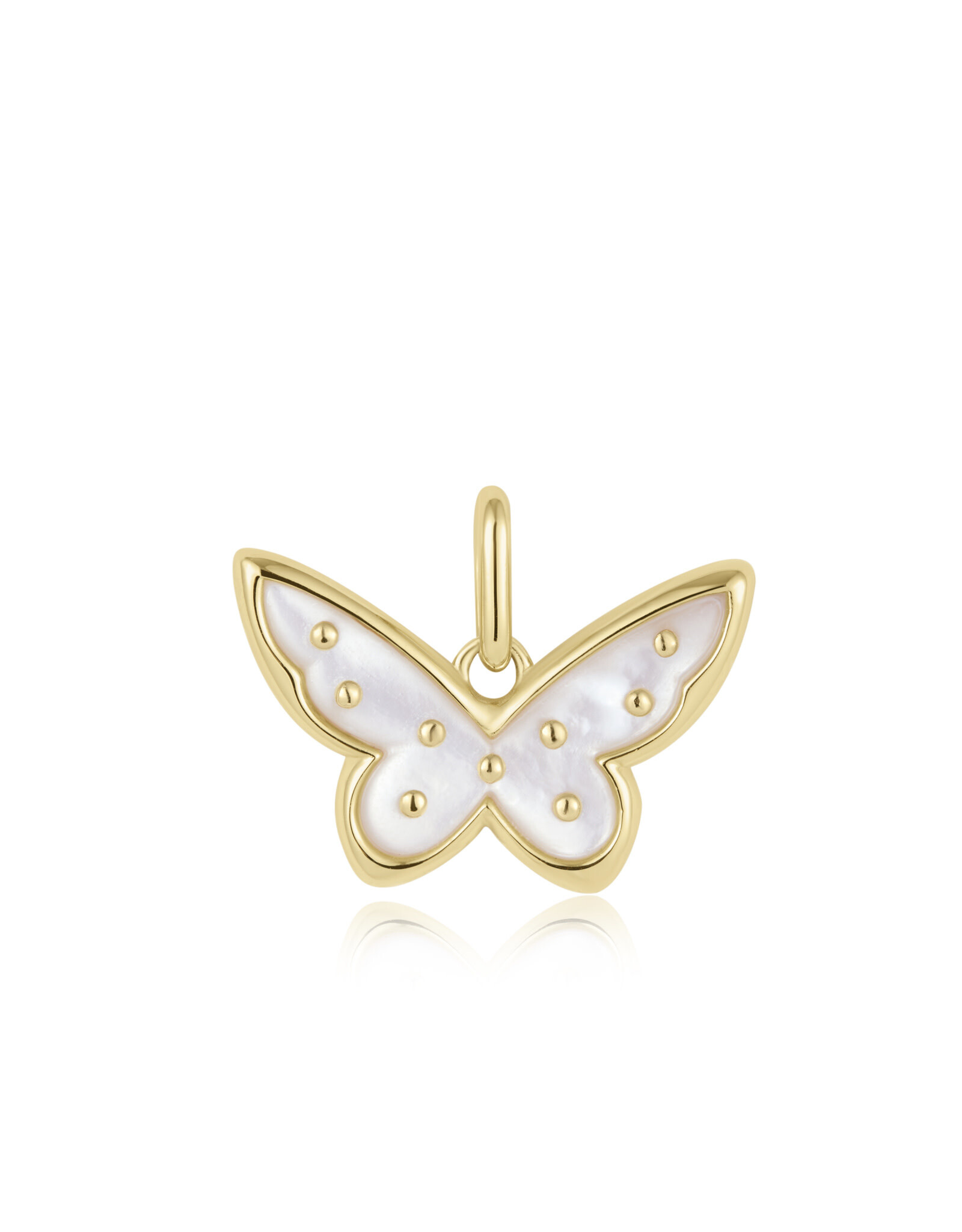 Ania Haie Ania Haie - Gold mother of pearl butterfly charm
