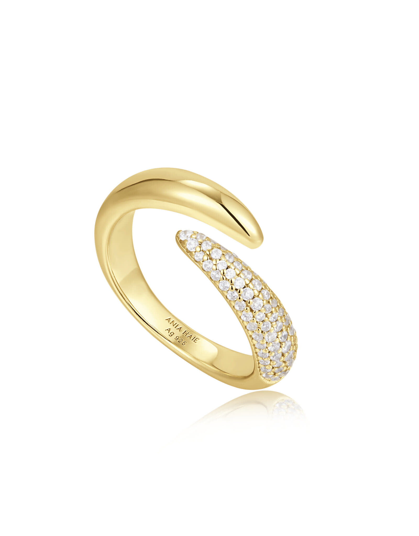 Ania Haie Ania Haie - Gold sparkle wrap adjustable ring