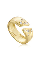Ania Haie Ania Haie - Gold sparkle wide adjustable ring