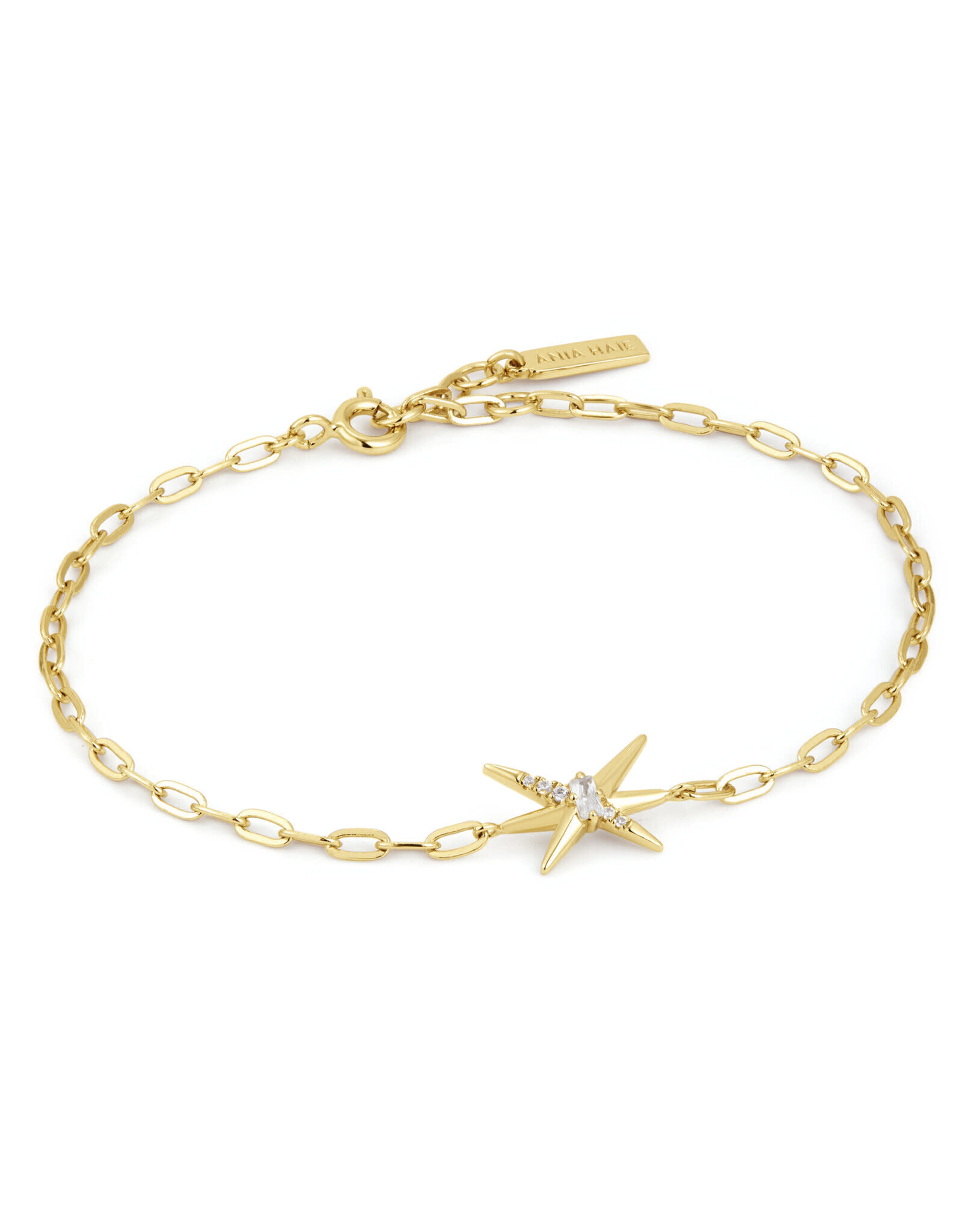 Ania Haie Armband - Spike chain - goud
