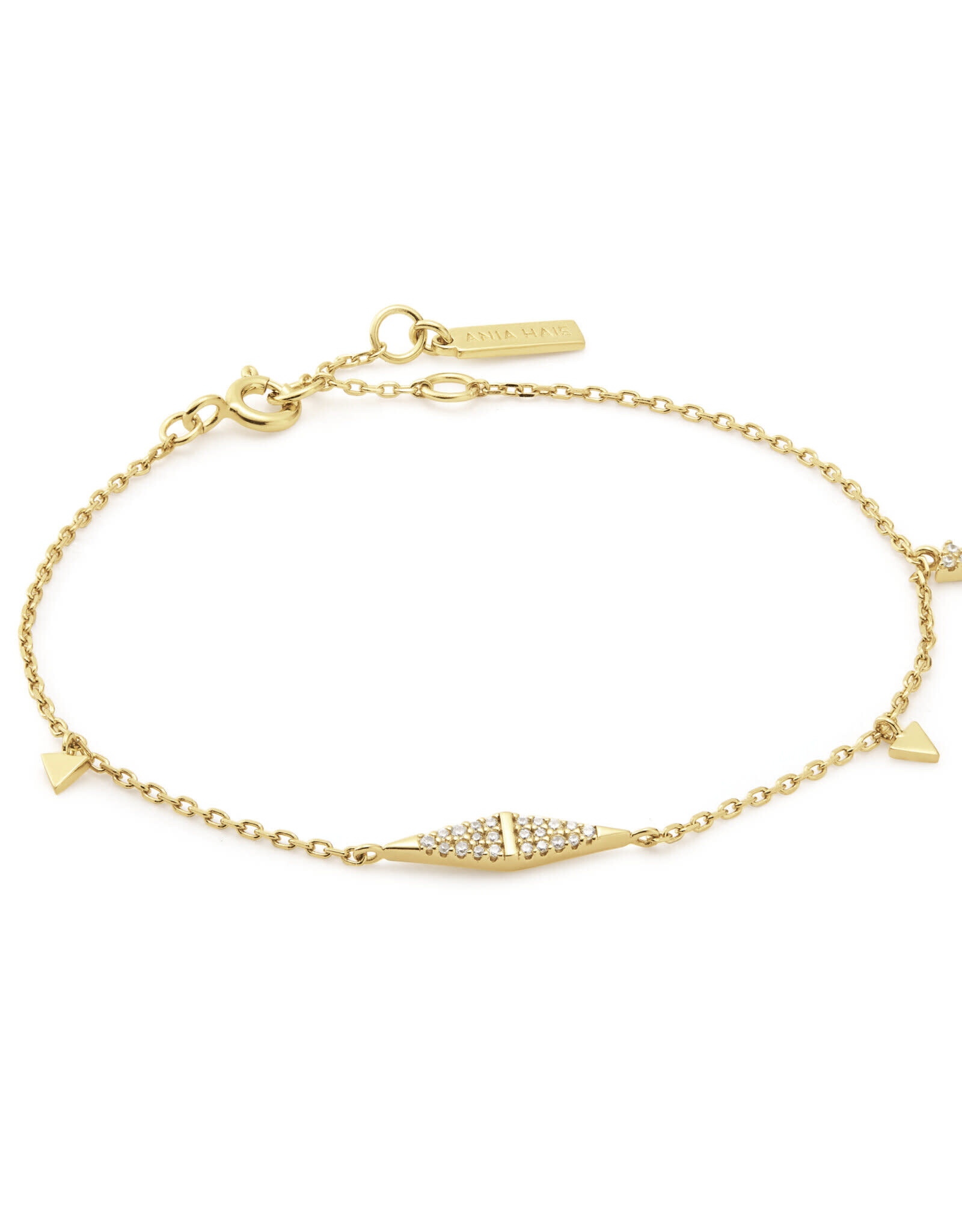 Ania Haie Ania Haie - Gold geometric chain armband