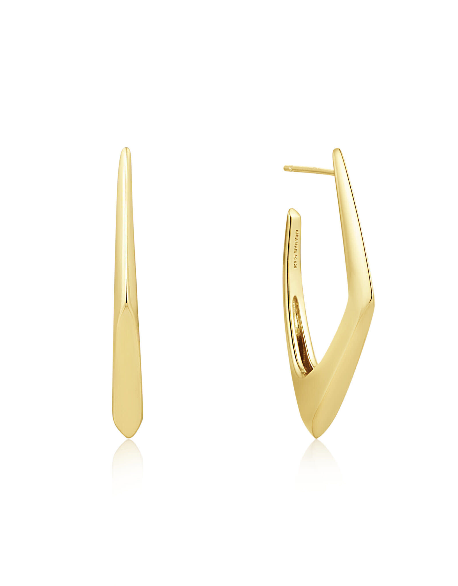 Ania Haie Oorbellen - Geometric hoop - goud